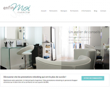 Site vitrine Enfin Moi version 2| Créé en 2012 par Leaf It